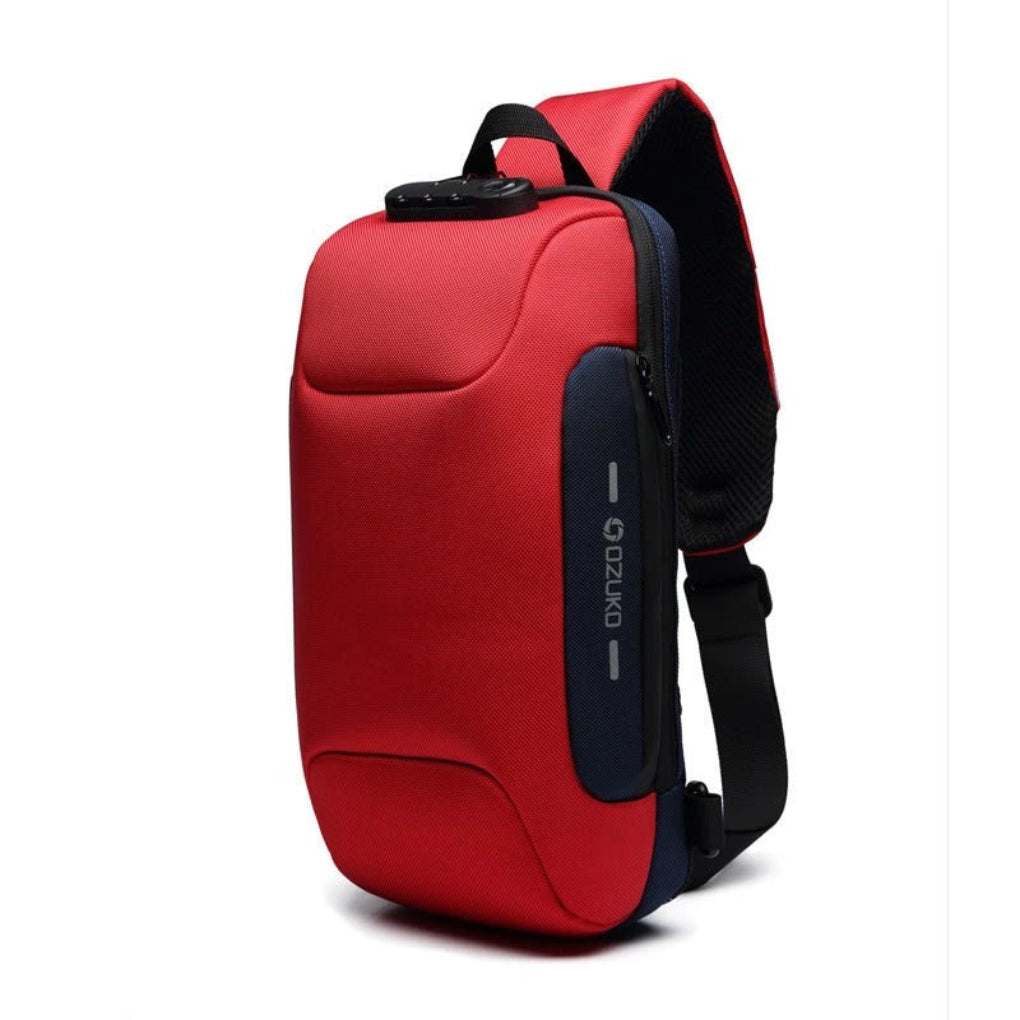 Oak & Coral | Anti-theft Sling Bag with USB Charging Port