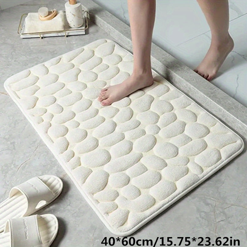 Oak & Coral | Bath Mat Non-Slip Textured Absorbent Bathroom Rug