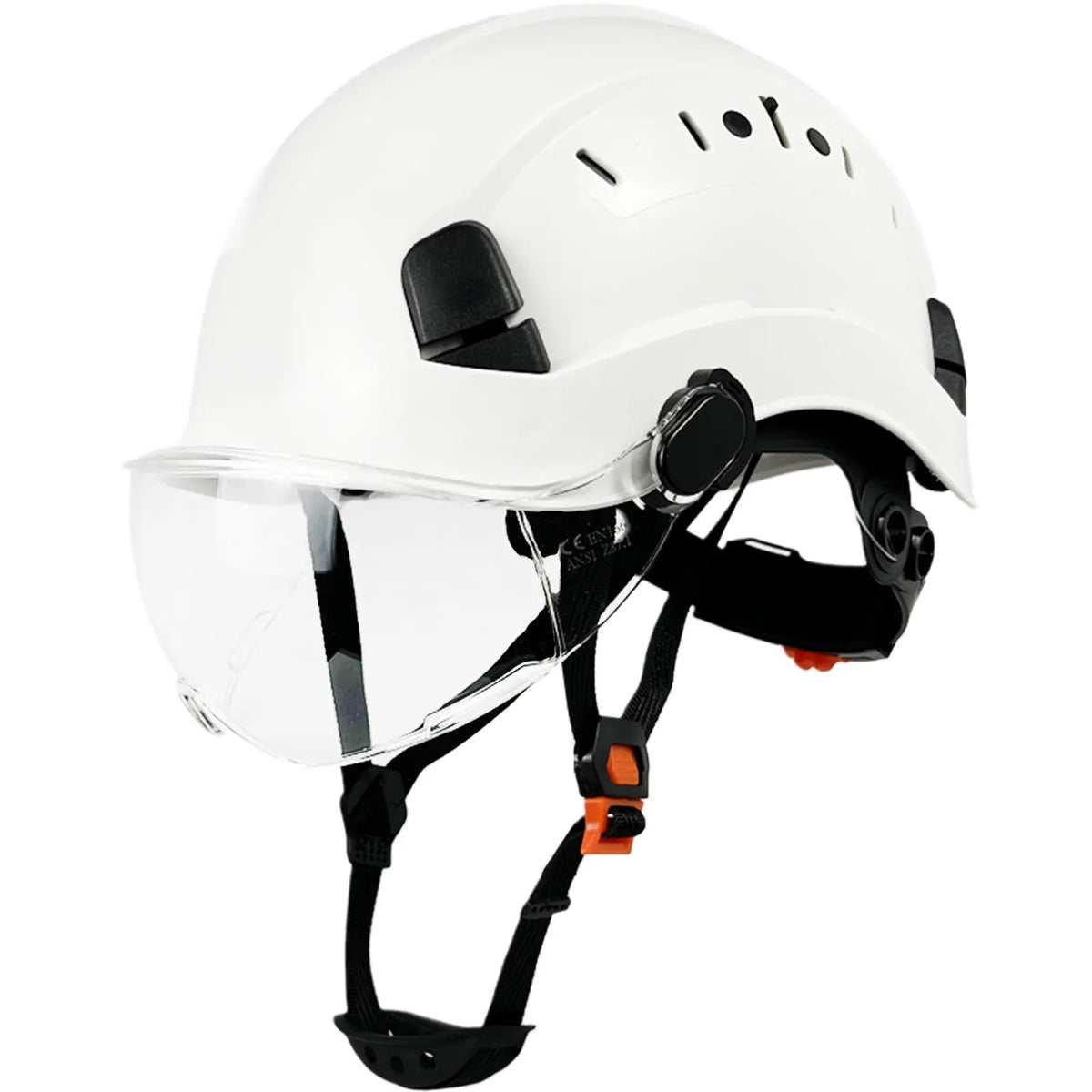 Oak & Coral | CE ABS Safety Helmet with Goggles & Visor – SafeGuard