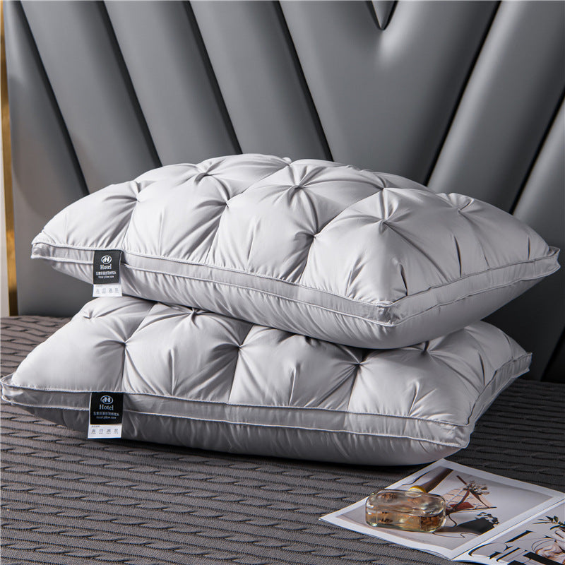 Oak & Coral | Goose Down Pillow with Knotted Design for Comfort