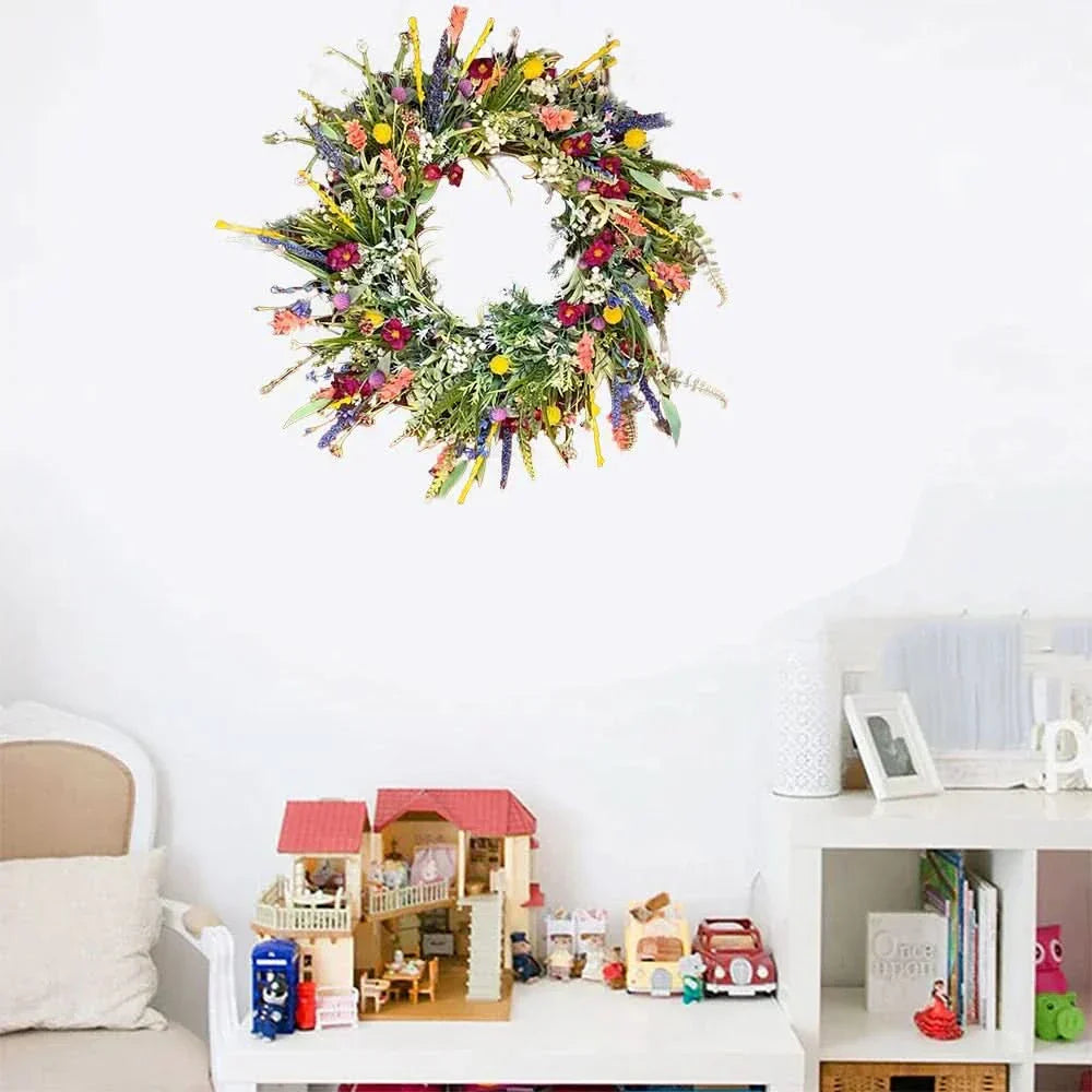Oak & Coral | Handmade Flower Wreath for Door for Indoor and Outdoor