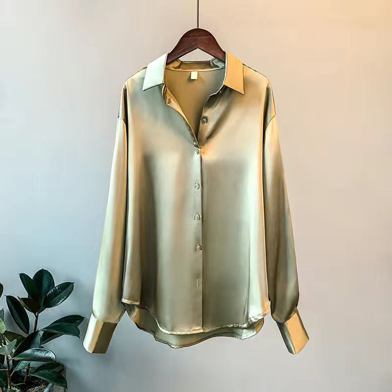 Oak & Coral | Luxury Silk Blouse