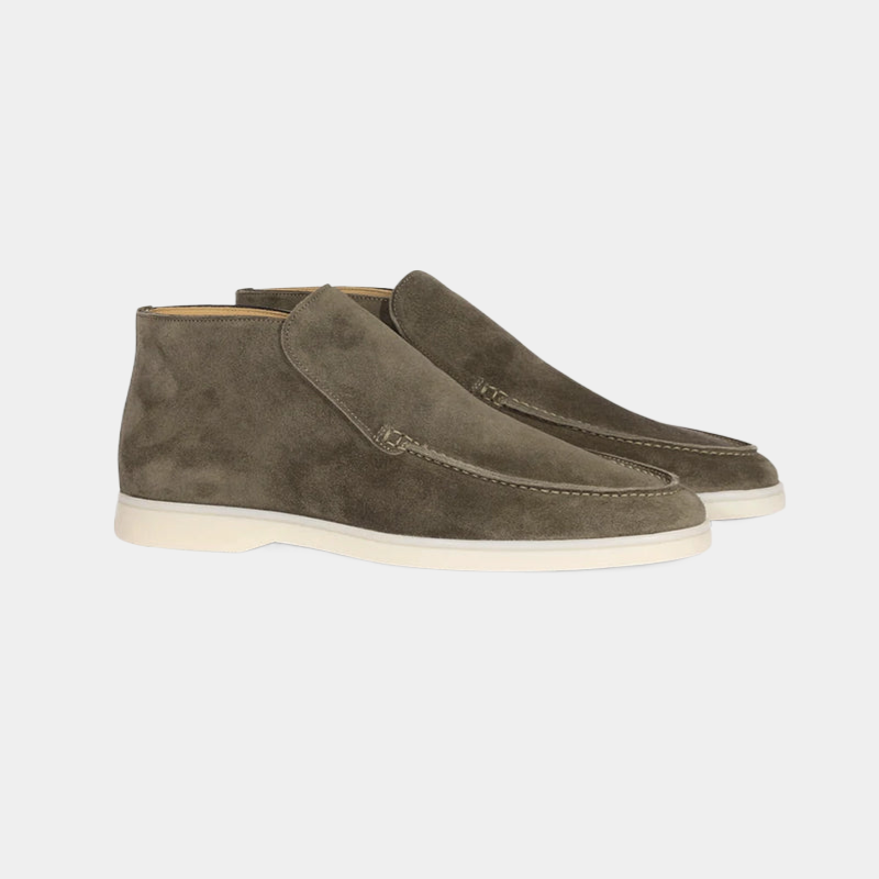 Oak & Coral | Men's Suede Chukka Loafers