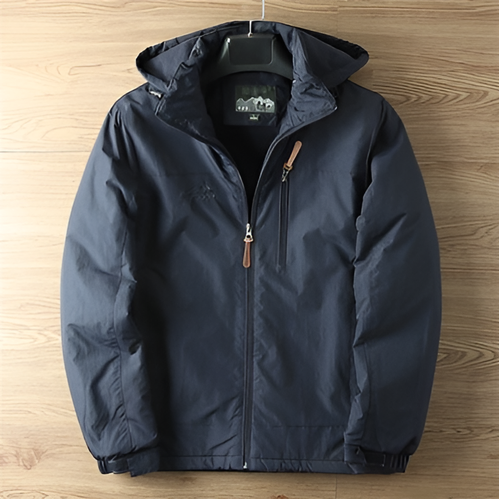 Oak & Coral | Men's Waterproof Hooded Outdoor Jacket