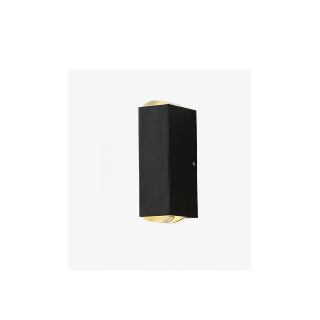 Oak & Coral | Modern Waterproof LED Outdoor Wall Light | Rectangular Up/Down Aluminum Fixture
