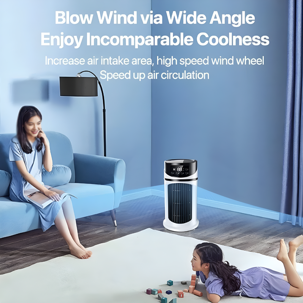 Oak & Coral | Portable Tower Fan for Home & Office