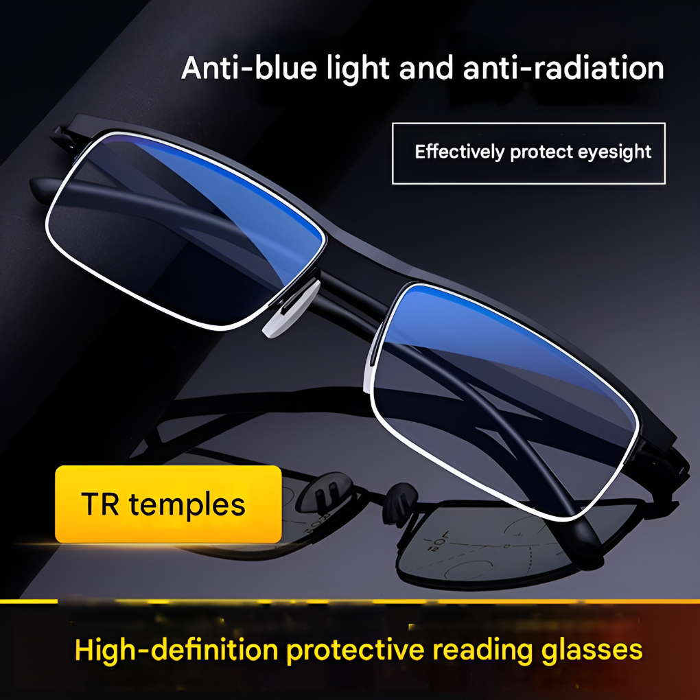 Oak & Coral | Progressive Reading Glasses with Anti-Blue Light