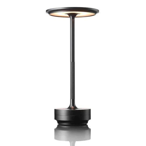 Oak & Coral | Wireless LED Table Lamp - Modern Sculptural Design