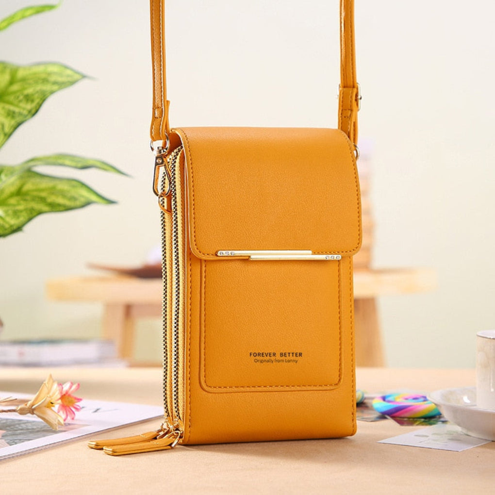 Oak & Coral | Women's Phone Shoulder Bag with Touchscreen Compartment