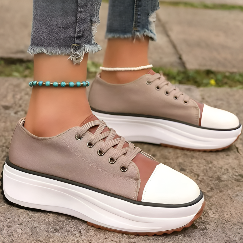 Oak & Coral | Women's Platform Sneakers with Chunky Sole
