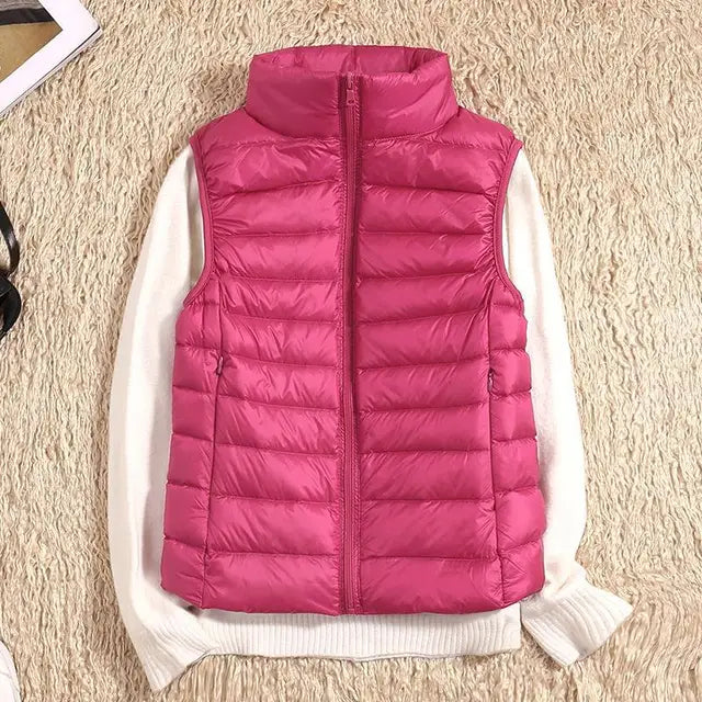 Oak & Coral | Women's Ultra Light Puffer Vest