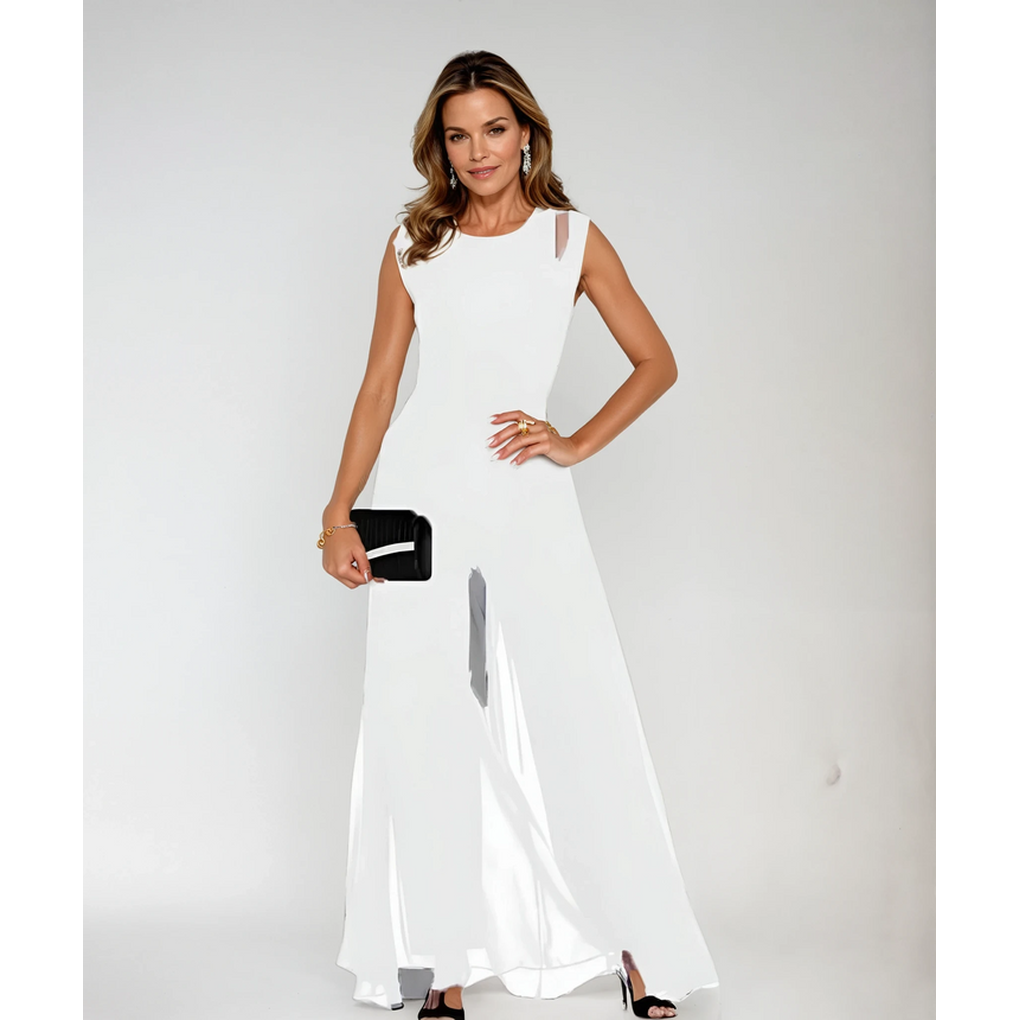 Oak & Coral | Women's Wide-Leg Jumpsuit with Cutout Shoulders
