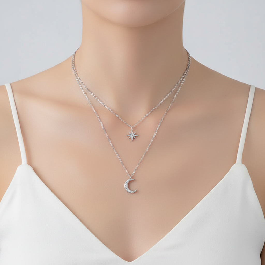 Double Layer Necklace - Lunaris