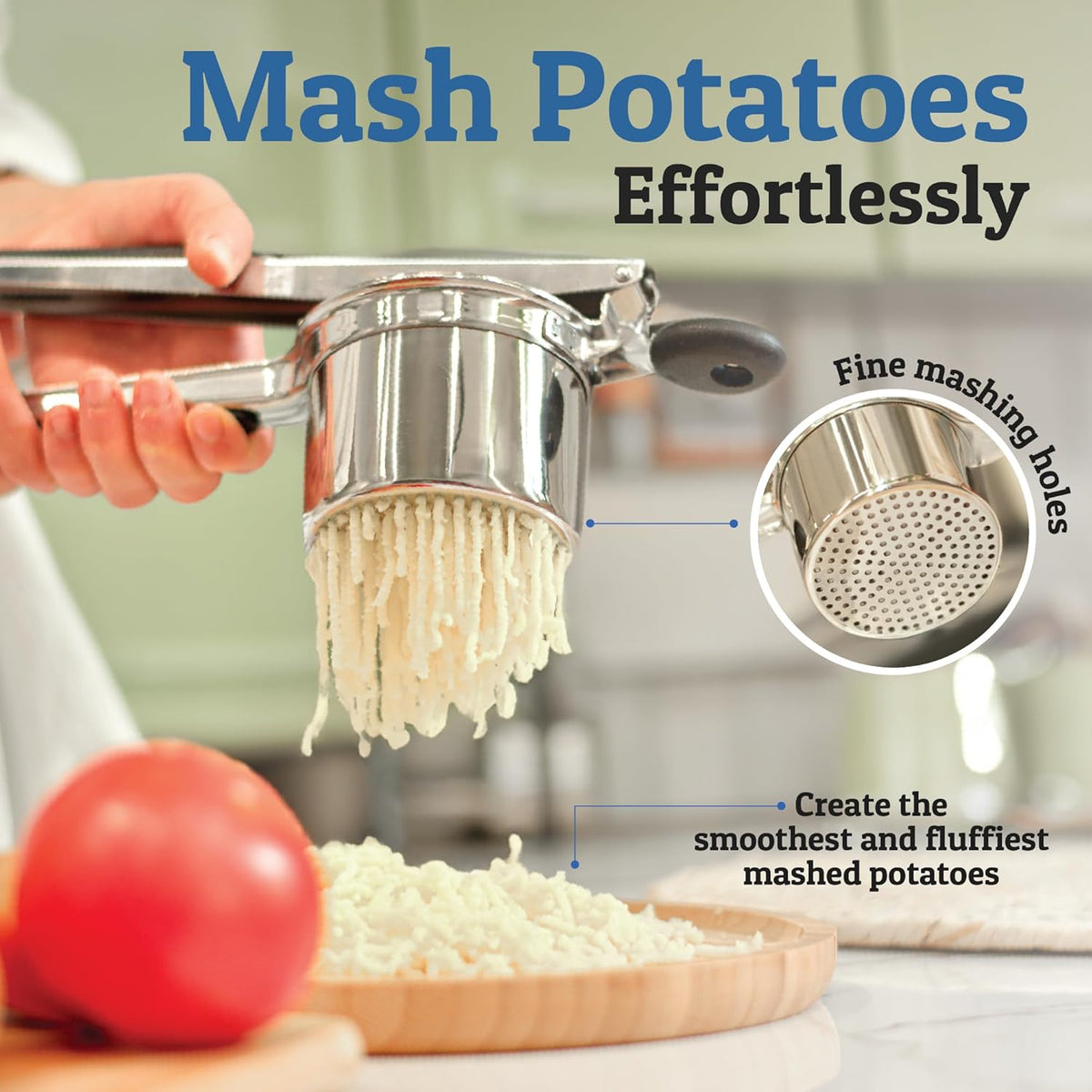 Perfect Mashed Potatoes: Heavy Stainless Steel Potato Masher