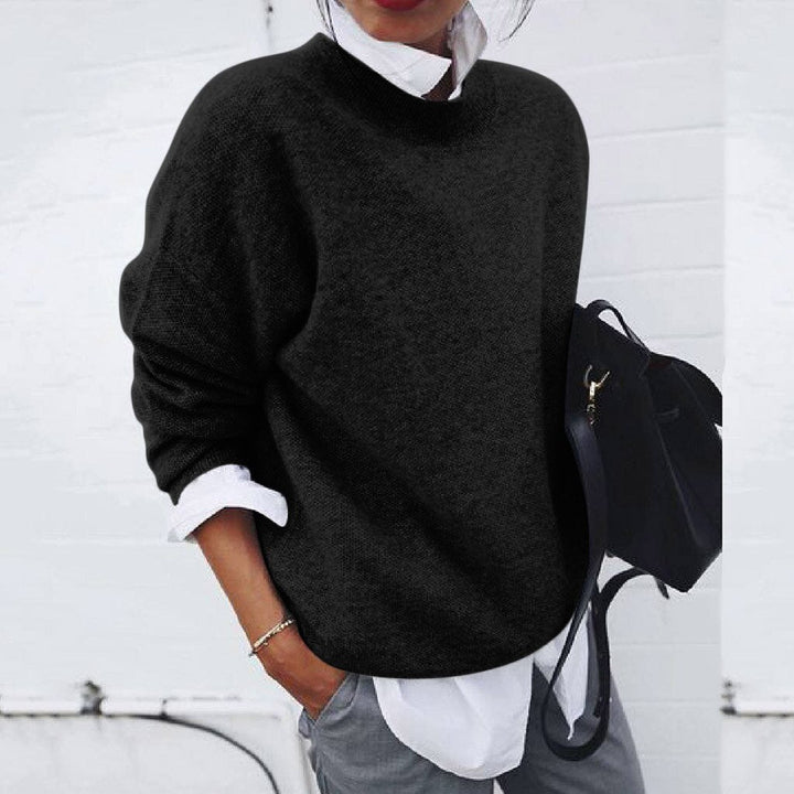 The Soft and Warm Oak & Coral Sweater