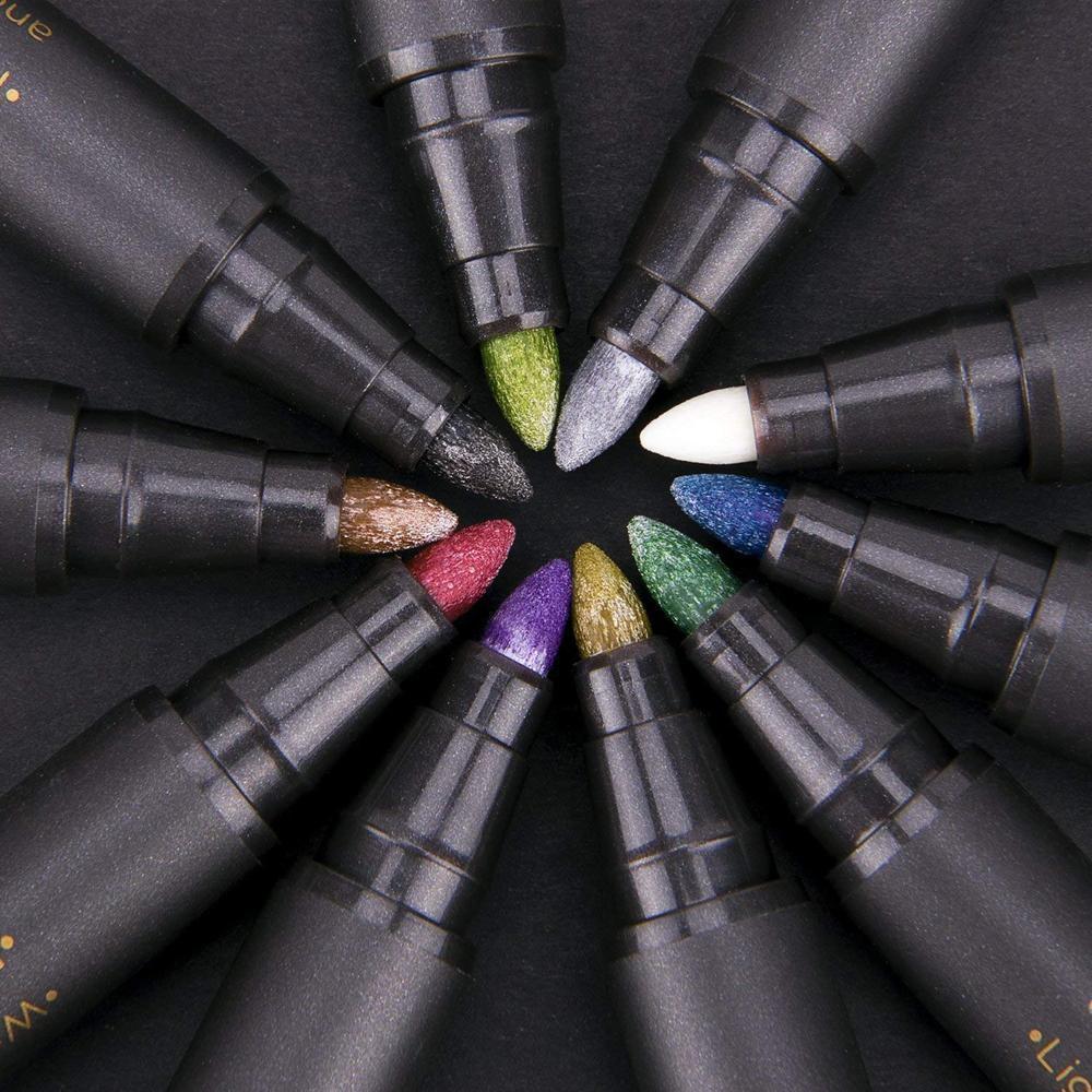 Waterproof Acrylic Paint Markers (10 Colors)