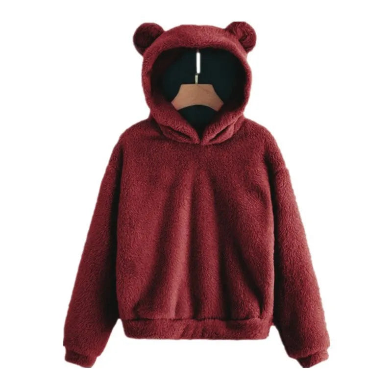 Women's Hoodie with Bunny Ears - Soft and Stylish Design