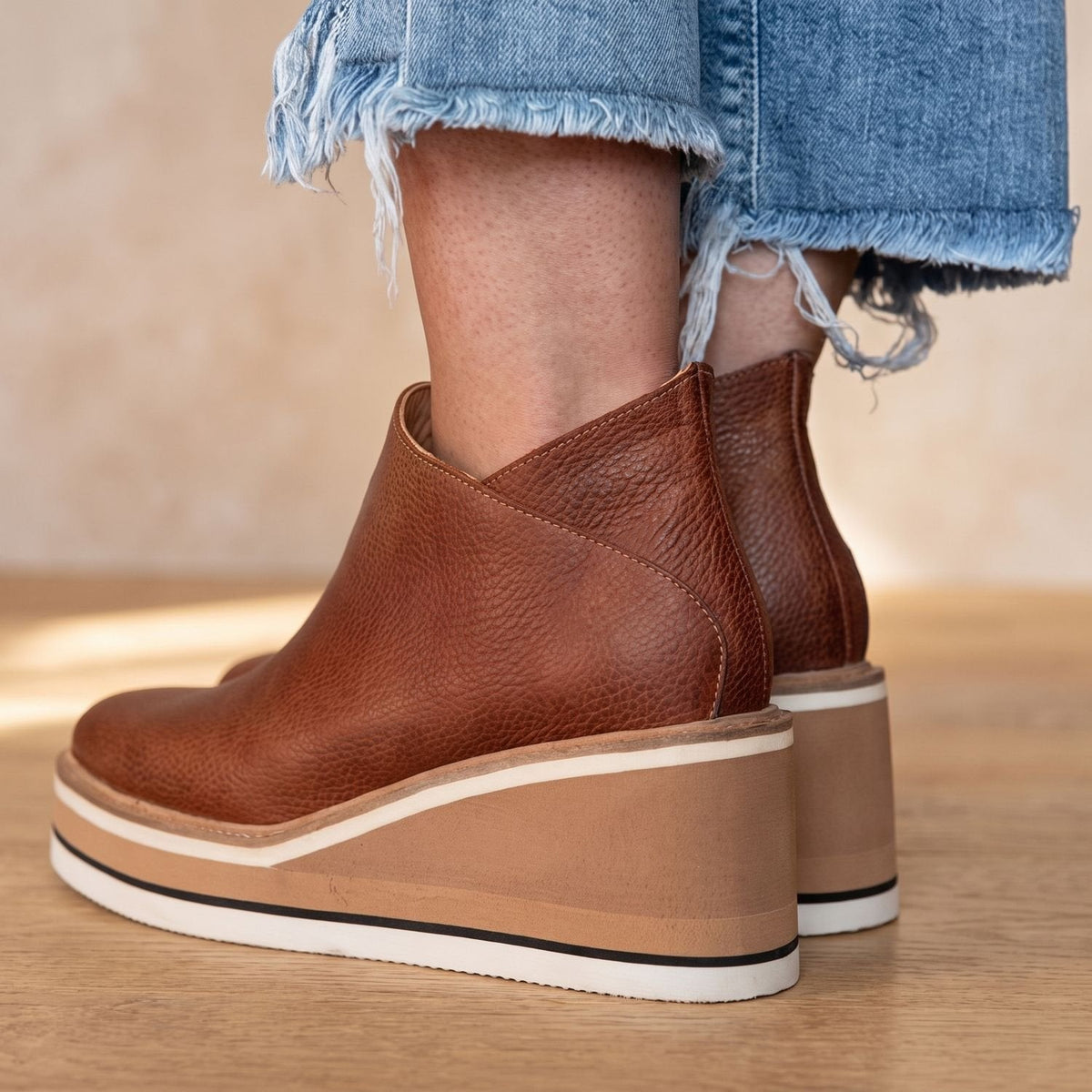 Women's Platform-Wedge Side-Zip Ankle Boots
