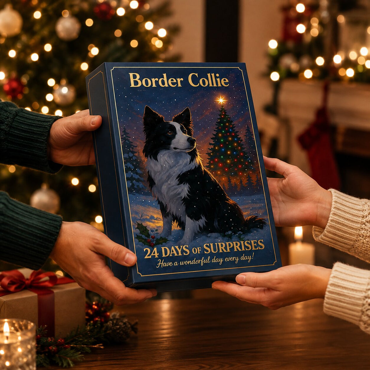 2026 Border Collie Advent Calendar - 24-Day Christmas Countdown for Dog Lovers