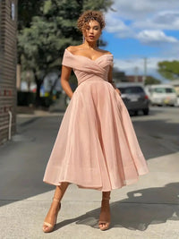 Anouk Off-Shoulder Gown - Elegant & Flattering Fit