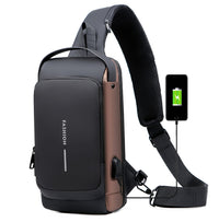 Secure Crossbody Satchel with Password Lock