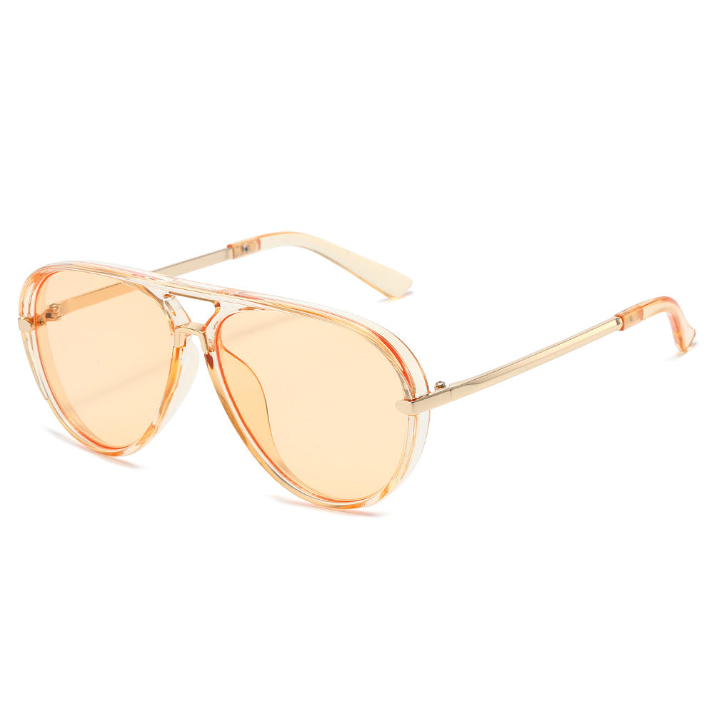 Aviator Sunglasses with Gold Accents