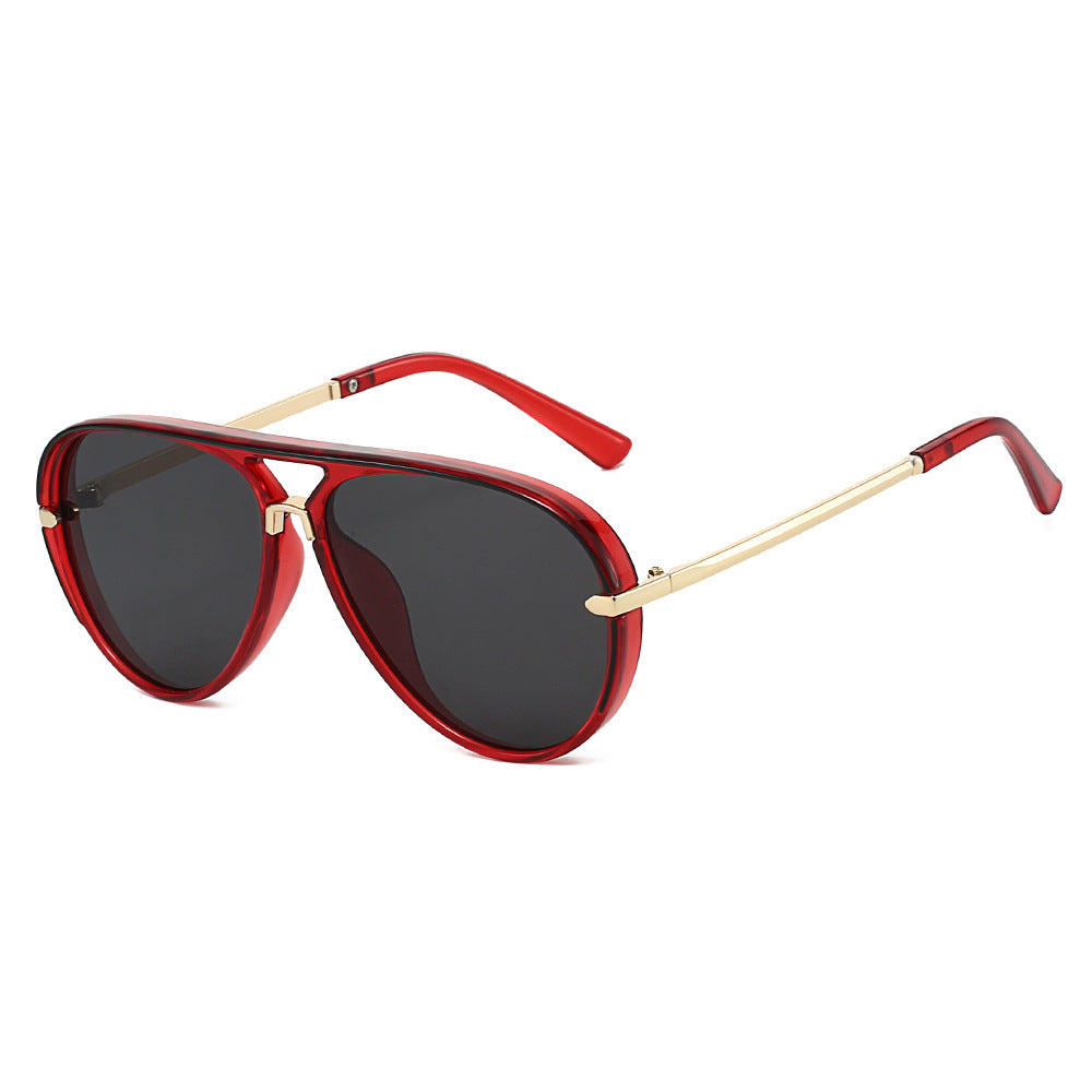 Aviator Sunglasses with Gold Accents