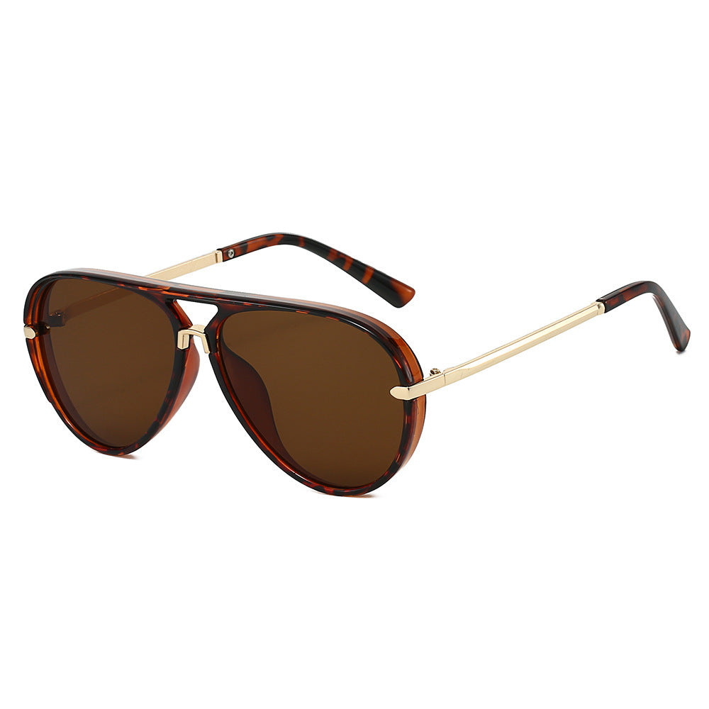 Aviator Sunglasses with Gold Accents
