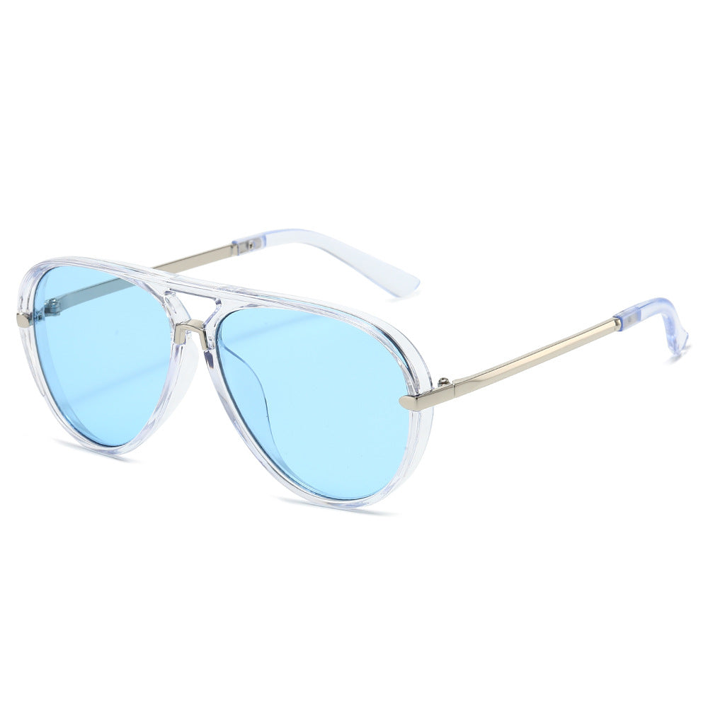 Aviator Sunglasses with Gold Accents