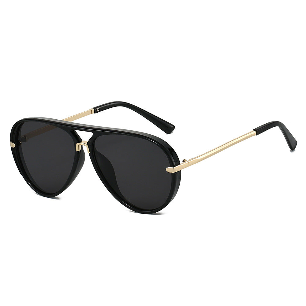 Aviator Sunglasses with Gold Accents