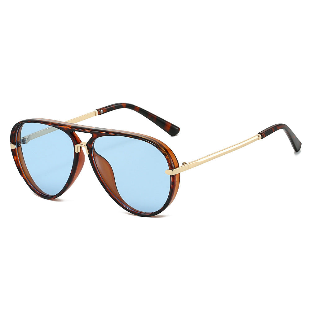 Aviator Sunglasses with Gold Accents