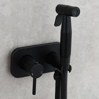 Brass Bidet Sprayer with Hot and Cold Water Control and Dual Spray Modes