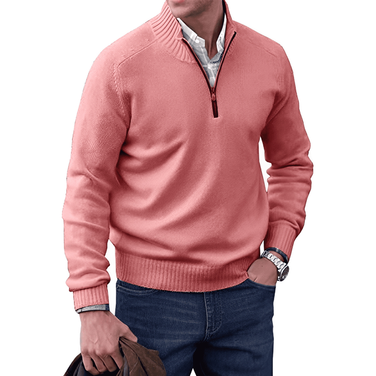 Cashmere Half-Zip Jumper