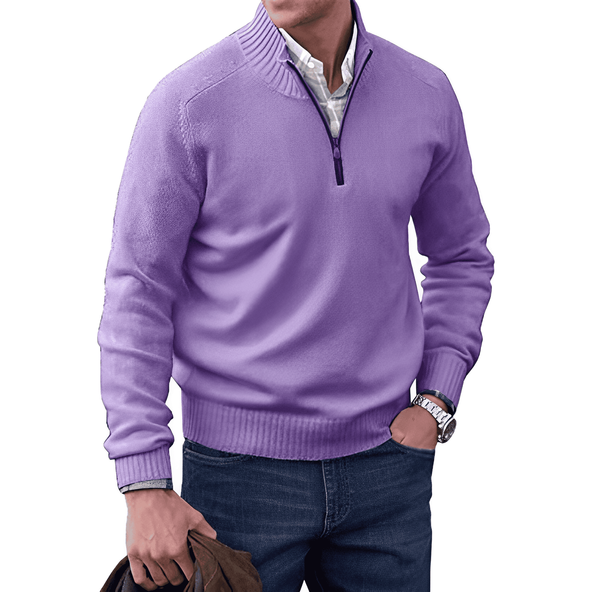 Cashmere Half-Zip Jumper
