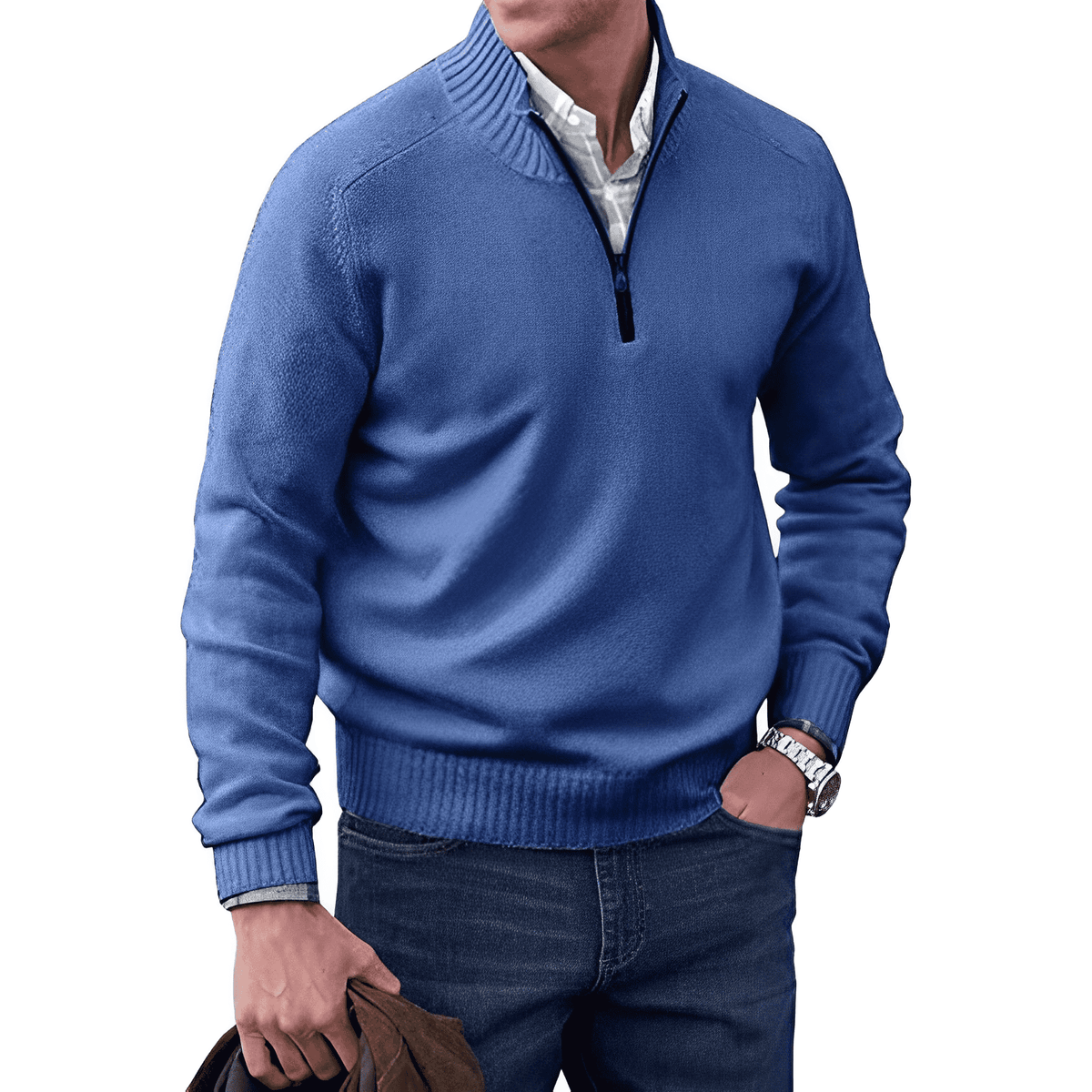 Cashmere Half-Zip Jumper