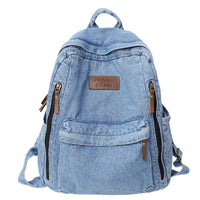 Casual Denim School Backpack