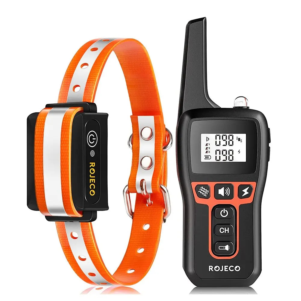 Oak & Coral | 1000m Waterproof Dog Training Collar | Rechargeable, Remote Control & Adjustable for Small, Medium, and Large Dogs