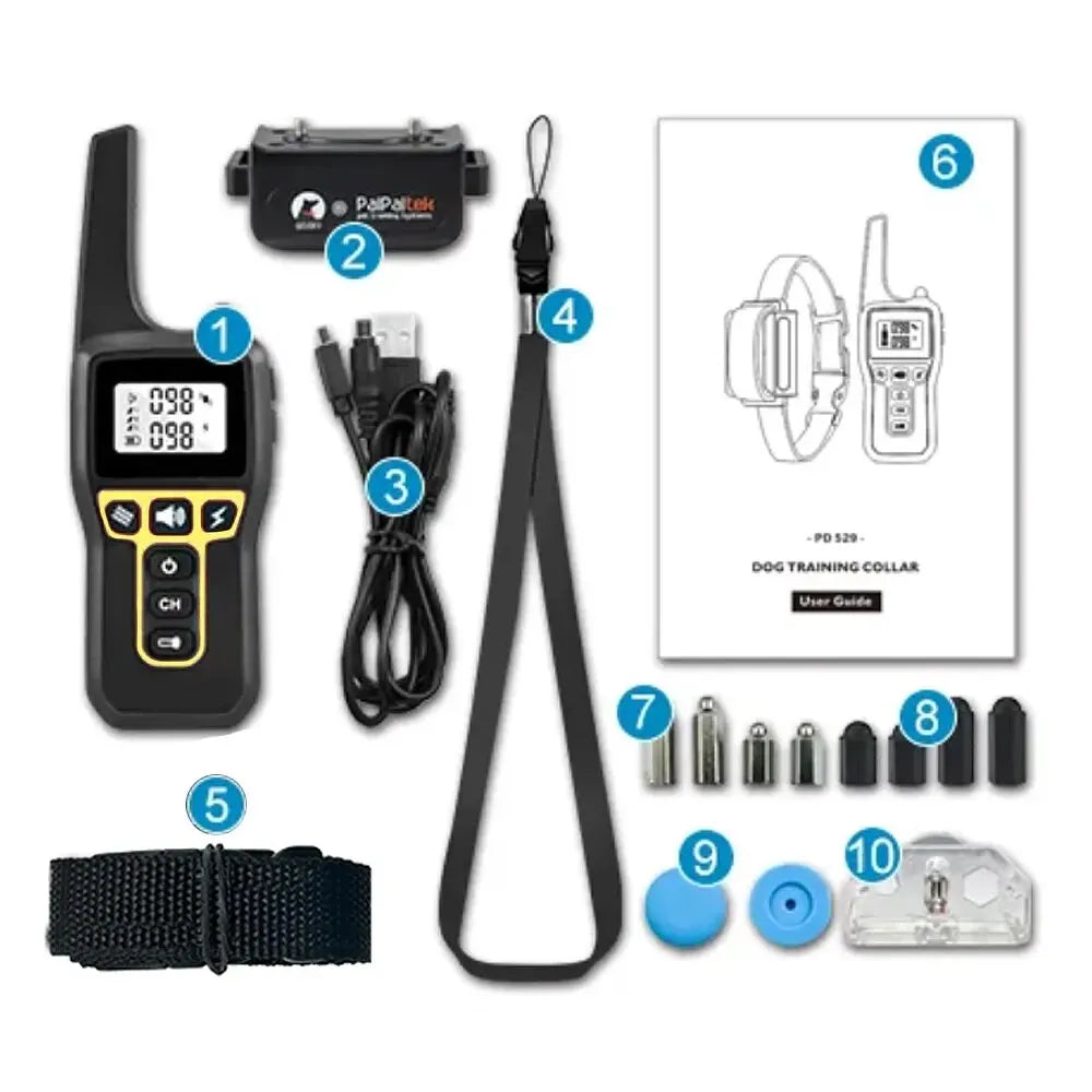 Oak & Coral | 1000m Waterproof Dog Training Collar | Rechargeable, Remote Control & Adjustable for Small, Medium, and Large Dogs