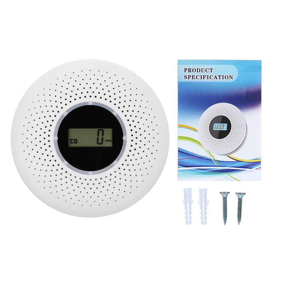 Oak & Coral | 2-in-1 Carbon Monoxide & Smoke Detector with Display