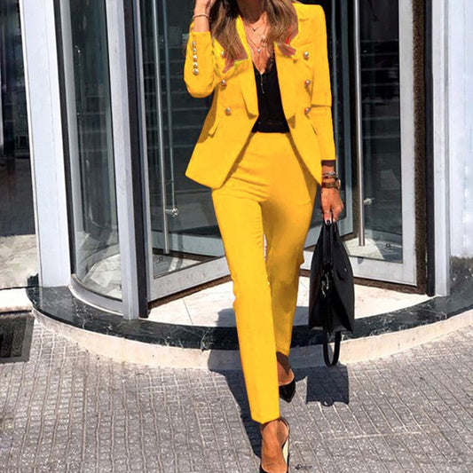 Oak & Coral 2-Piece Blazer-Pants Set