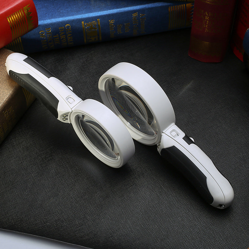 Oak & Coral | 20X optical magnifying glass with LED light