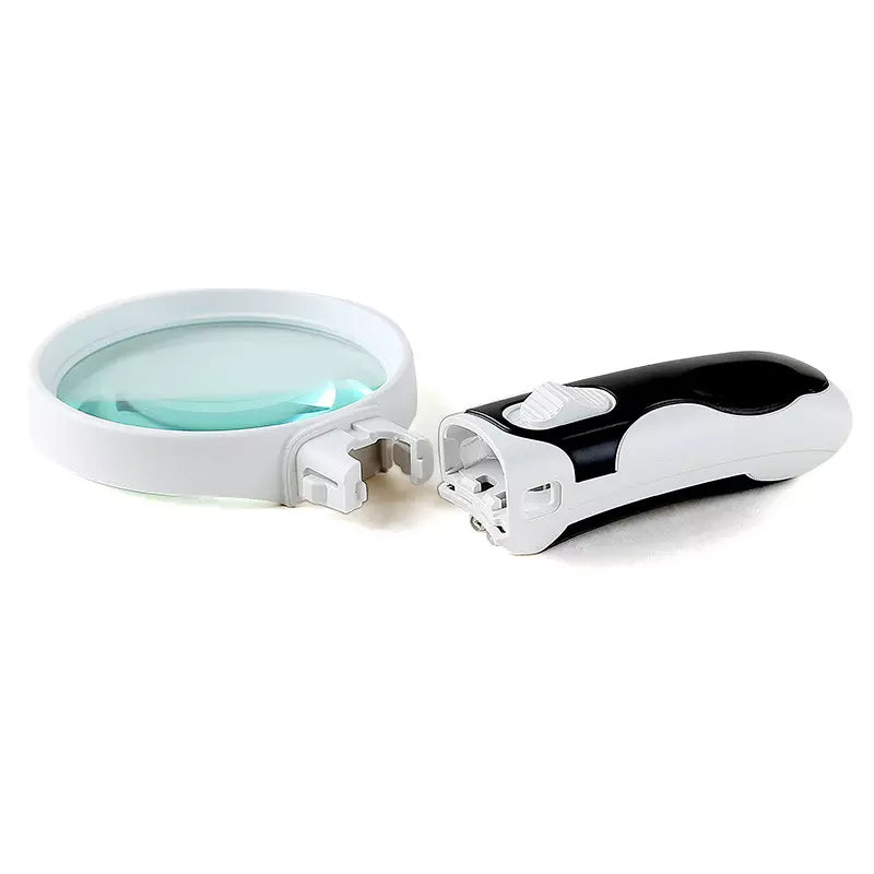 Oak & Coral | 20X optical magnifying glass with LED light