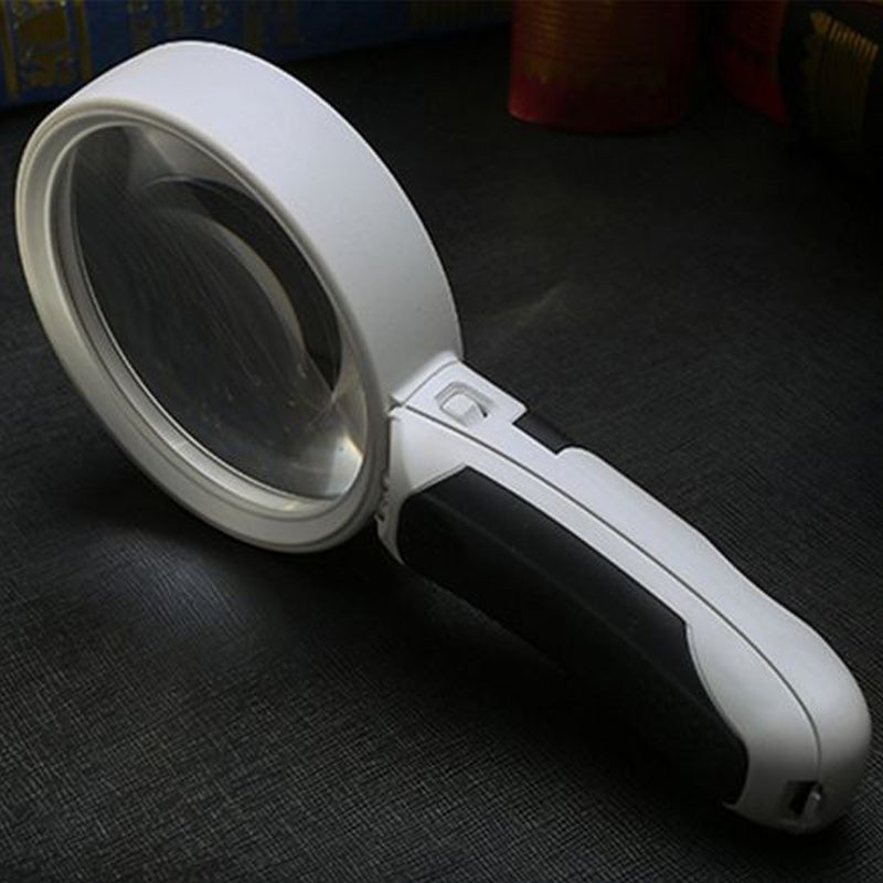 Oak & Coral | 20X optical magnifying glass with LED light