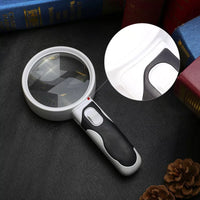 Oak & Coral | 20X optical magnifying glass with LED light
