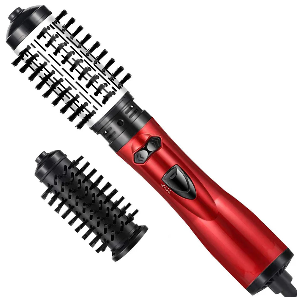 Oak & Coral | 3-in-1 Rotating Hair Dryer and Styler with Adjustable Temperature for Effortless Curls and Waves