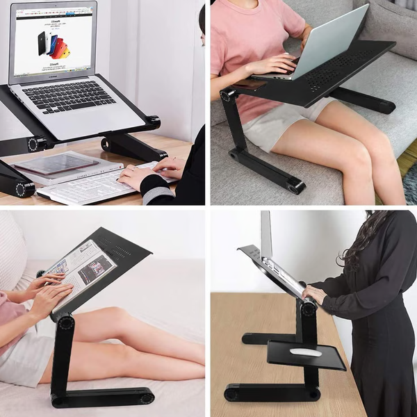 Oak & Coral | 360° Ergonomic Laptop Stand - FlexStand