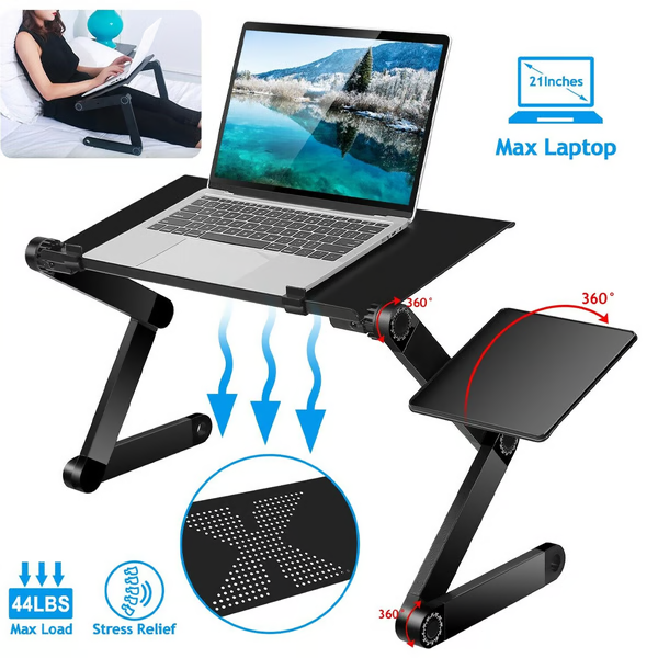 Oak & Coral | 360° Ergonomic Laptop Stand - FlexStand