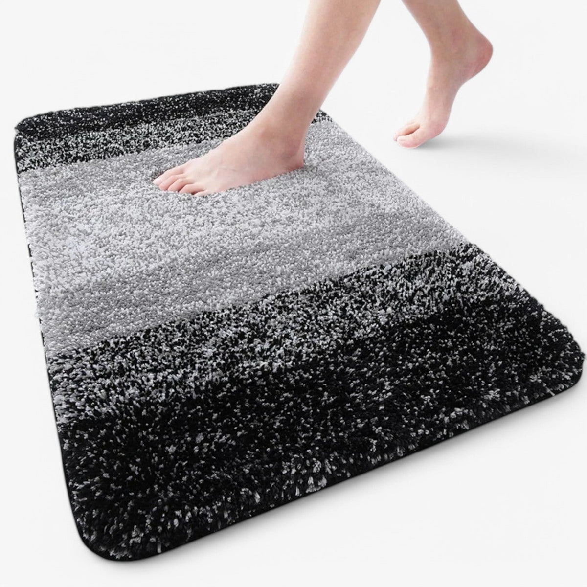 Oak & Coral | Absorbent Non-Slip Bath Mat - Soft Shaggy Bath Rug