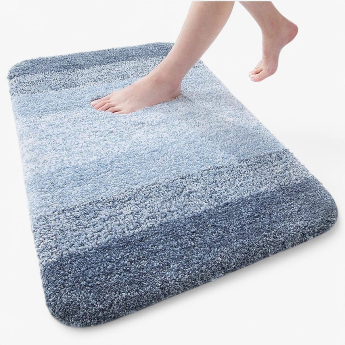 Oak & Coral | Absorbent Non-Slip Bath Mat - Soft Shaggy Bath Rug