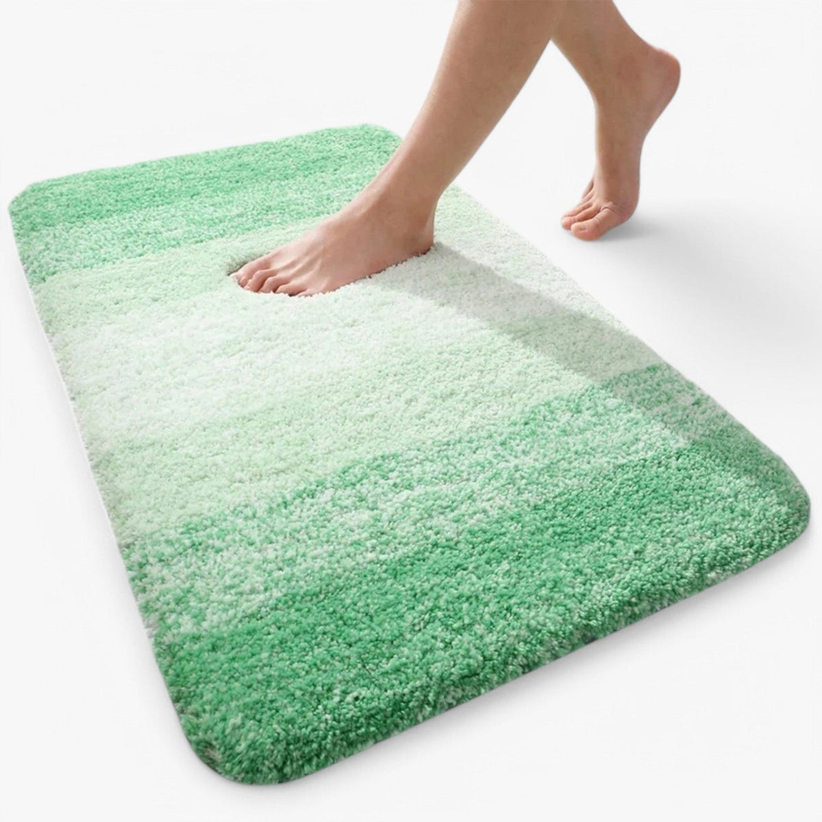 Oak & Coral | Absorbent Non-Slip Bath Mat - Soft Shaggy Bath Rug